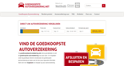 Desktop Screenshot of goedkoopsteautoverzekering.net