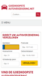 Mobile Screenshot of goedkoopsteautoverzekering.net