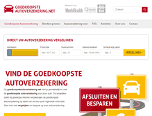 Tablet Screenshot of goedkoopsteautoverzekering.net