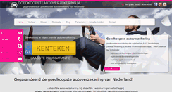 Desktop Screenshot of goedkoopsteautoverzekering.nl